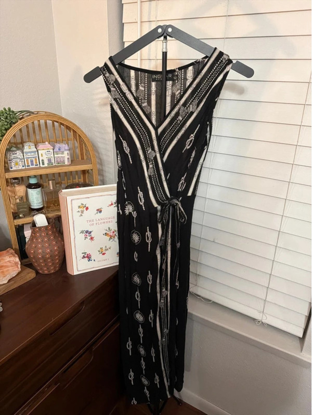 Ingear Black and White Maxi Dress Size L